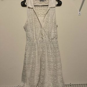 Crocheted White Summer Dress